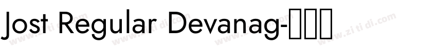 Jost Regular Devanag字体转换